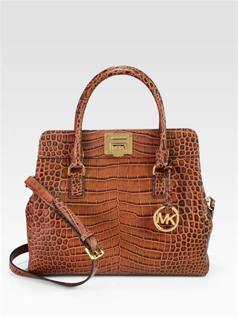 michael kors crocodile purse.